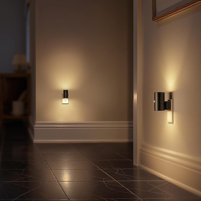Briignite Motion Sensor Night Light,Motion Activated Plug in Night Lights, 0-100LM Dimmable Soft White 3000K, Motion Sensor Light Indoor for Bathroom Hallway Bedroom Stairway Kid Elderly Pet