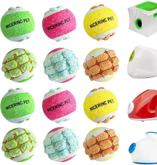 X-Small Dog Tennis Balls Dog Toys Ball 1.72" Pack of 12, Fit Ball Launchers