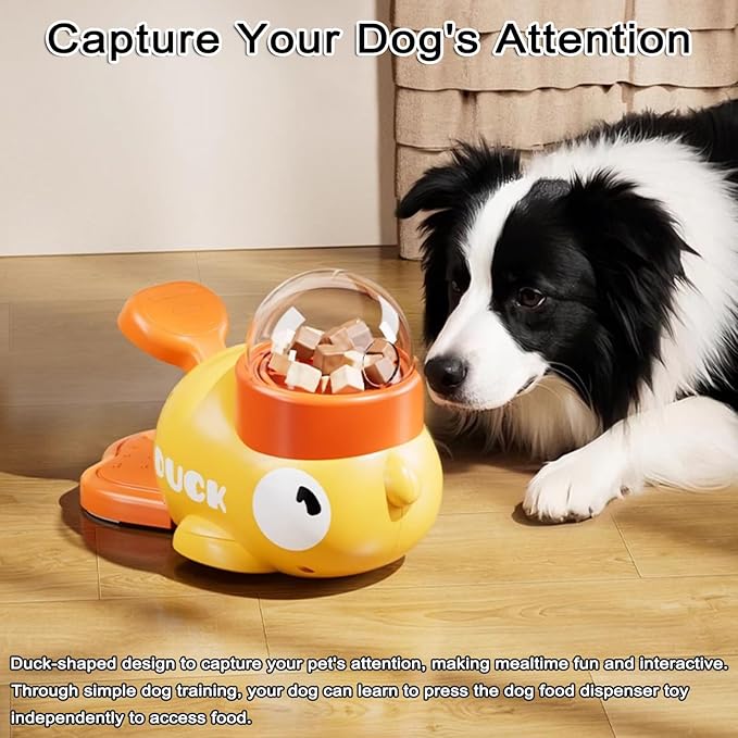 Interactive Dog Treat Dispenser, Puzzle Feeder Dog, Duck Pet Feeder for Healthy Eating, Interactive Treat Dispenser Toy for Dogs and Cats (2 PCS)