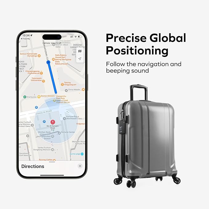 MOMAX Key Finder, Tracker Tag, Works with Apple Find My (iOS Only), Key Tracker with APP,Sound Location, Key Locator Tracker for Luggage, Suitcase, Wallet, Pet, Kid
