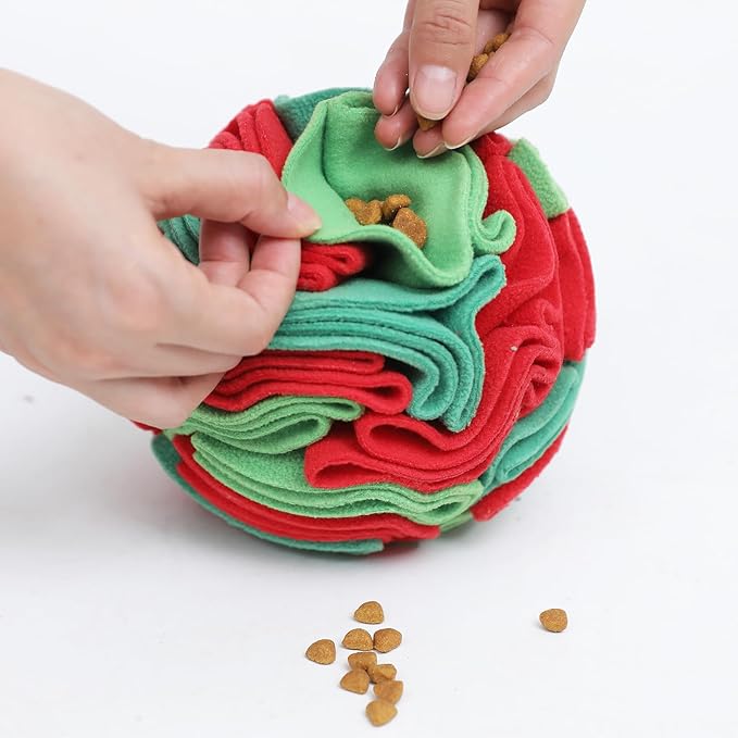 Snuffle Ball for Dogs - Interactive Dogs Toys to Keep Them Busy, Dog Puzzle Toy, Christmas Dog Toys Gifts for Small, Medium, Large Dogs, Training Reward Gift
