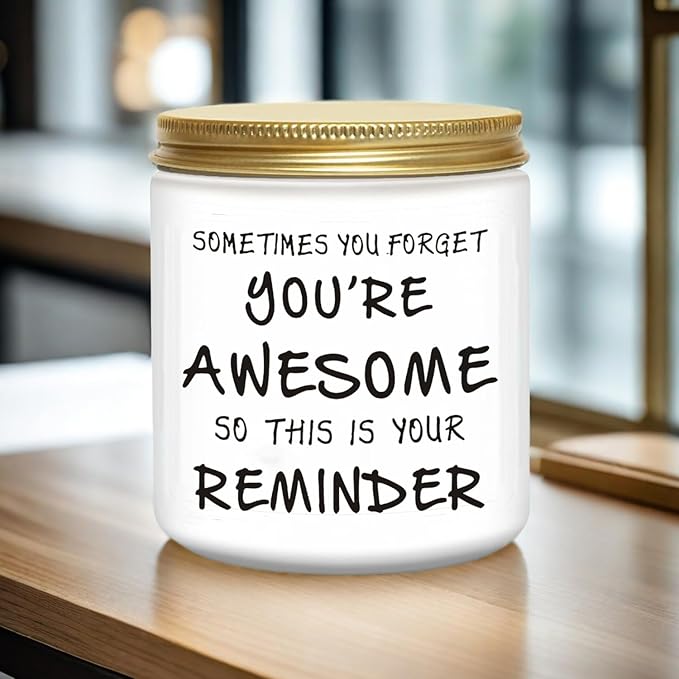 BFJLIFE Candles Gifts for Women Unique Inspirational Mothers Valentines Day Christmas Birthday Gifts for Her Sister Best Friend Wife Girlfriend Stocking Stuffers for Women Lavender Scented Candle