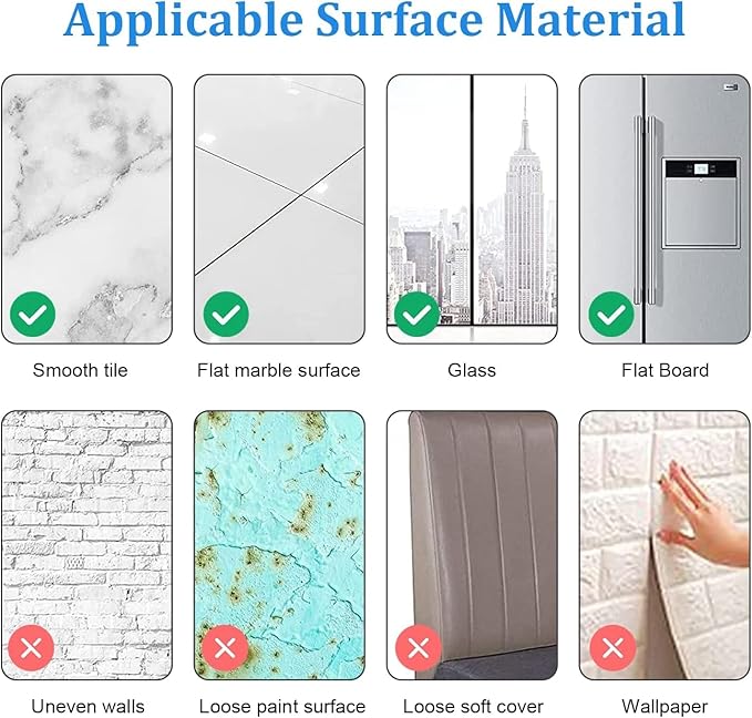 DARENYI 10Pcs Acrylic Mirror Tiles for Wall Decor, 4'' x 6'' x 0.07'' Rectangular Wall Mirror Sheet with Adhesive Stickers for Bathroom, Bedroom, Living Room, Home, Tables Centerpieces Decor