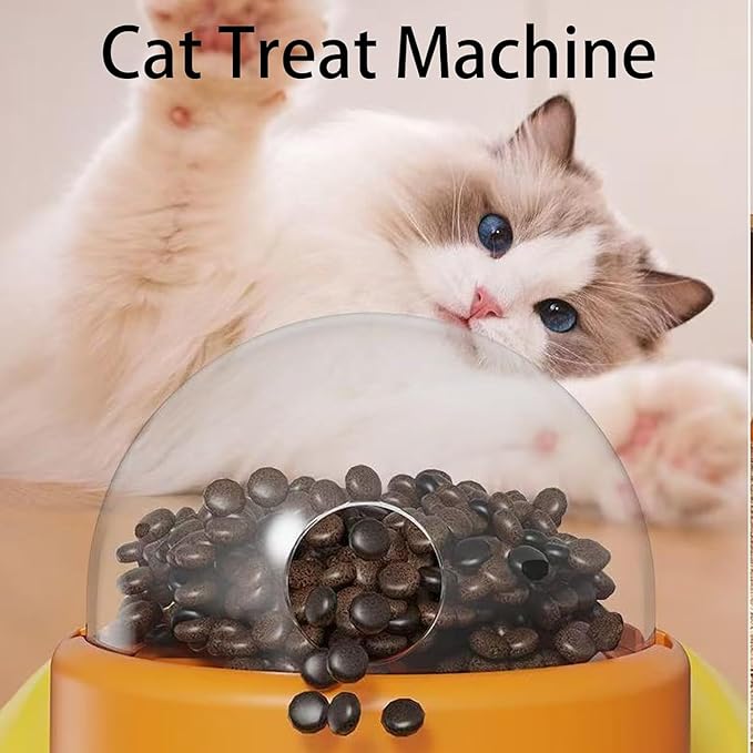 Cat Slot Machine Treat Dispenser, Duck Cat Treat Dispenser, Duck Treat Dispenser for Dogs, for Pet Healthy Eating & IQ Training (2pcs)