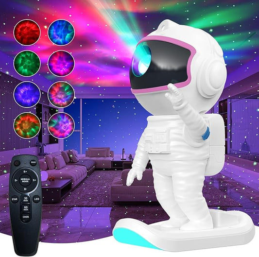 Galaxy Projector for Bedroom, Star Night Light Projector with Remote Control & Timer, Gift for Kids Adults for Birthdays, Christmas (Pink)
