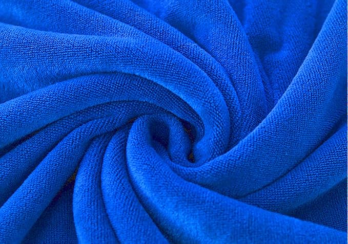 MYLSMPLE Luxury Microfiber Bath Towel Extra Large Bath Sheet Blue Beach Towel Fast Drying Hotel Bathroom Towel (36 Inch X 72 Inch, Dark Blue)