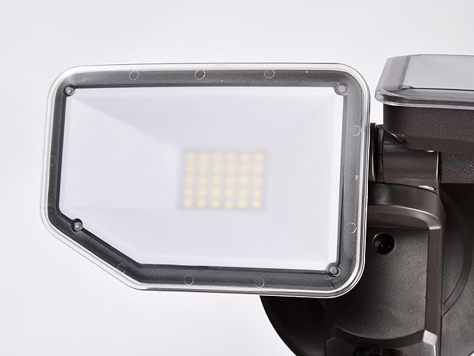 40W LED Security Lights Motion Sensor Light Outdoor, 180 Degree, 4000 LM, 5000 K, ETL Water Resistant, Clear 2 Head Motion Detector Flood Light for Garage, Yard (Bronze)
