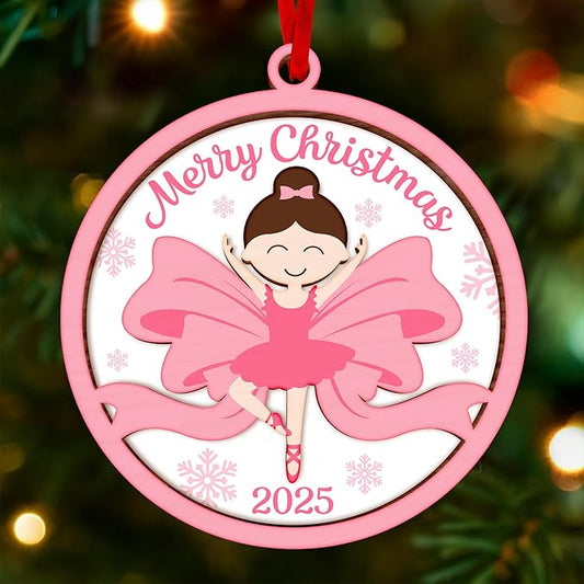 Ballerina Ornament - Charming Ballerina Christmas Ornaments for Tree, Perfect Ballet Gifts for Girls, Exquisite Pink Ballerina Ornaments, Ideal Ballet Dancer Gifts, Unique Christmas Tree Topper