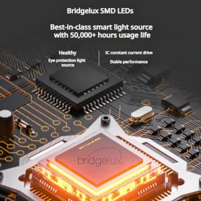 Eyelumia LED Floor Lamp, 100W Standing Light, 9000LM, 4000K Natural Daylight, Reading Lamp for Living Room Home Office