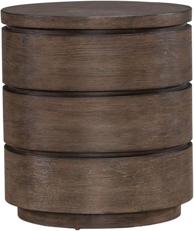 Liberty Furniture Cascade Falls Living Room Round End Table - Satin Espresso