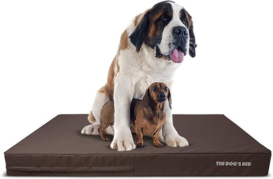 The Dog’s Bed Orthopedic Memory Foam Dog Bed, XXXL Grey/Black 64x44, Pain Relief for Arthritis, Hip & Elbow Dysplasia, Post Surgery, Lameness, Supportive, Calming, Waterproof Washable Cover