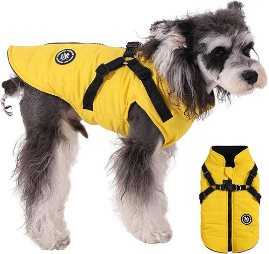 Norbi Winter Dog Jacket with Built-in Harness - Adjustable Warm Coats for Small to Large Dogs - Perfect for Cold Weather