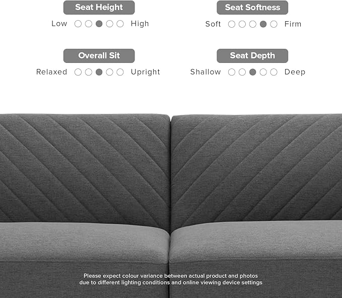 mopio 76.4" Futon Sofa Bed, Couch, Loveseat, Sleeper Sofa, Mid Century Modern Futon Couch, Sofa Cama, Couches for Living Room (Dark Gray Fabric)