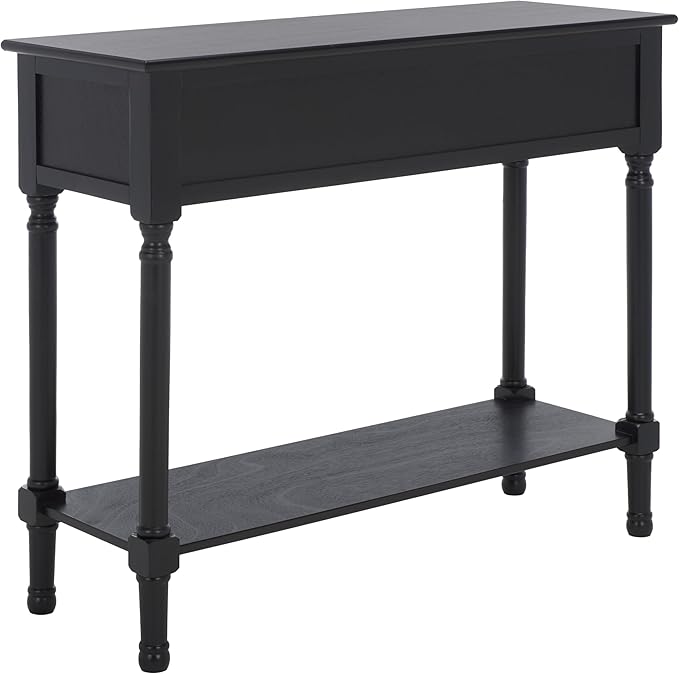 SAFAVIEH Home Collection Josie Black 2-Drawer Console Table for Living Room Foyer Bedroom Hallway Entryway Office