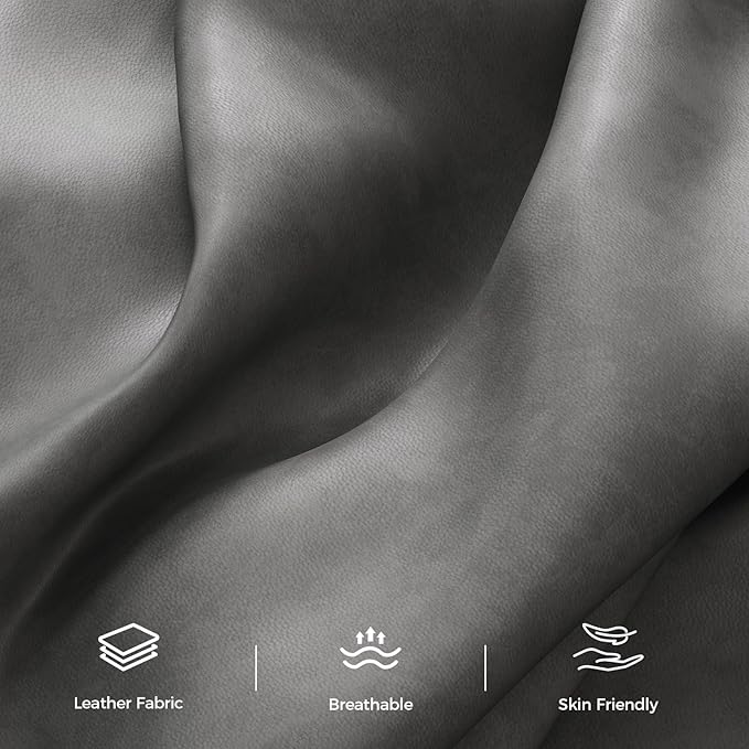 89” Futon Sofa Bed,Futon Couch Bed with 2 Square Pillows,Convertible Sleeper Sofa with Adjustable Backrest& Armrests, Modern Loveseat Sleeper for Living Room, Bedroom,Faux Leather Light Gray