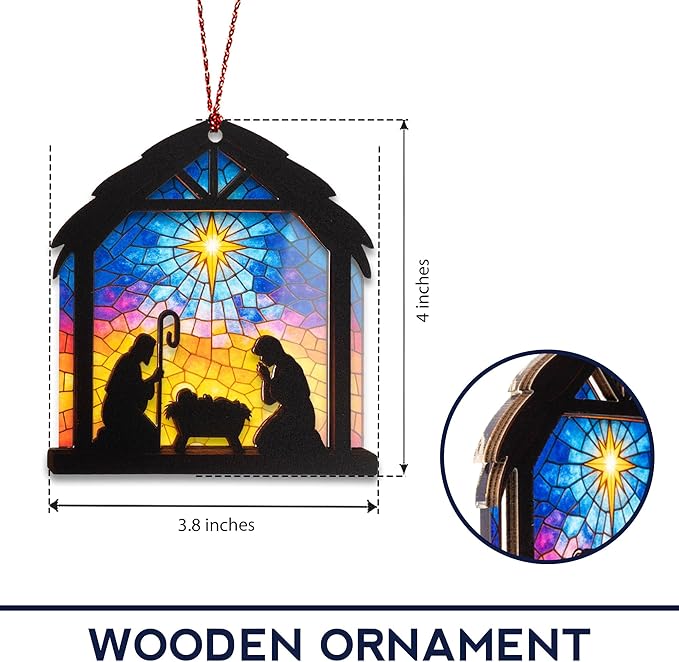 Christmas Ornament 2025 - Christian Christmas Ornaments - Religious Christmas Ornaments - Christmas Ornaments - Christian Christmas Decor - Christmass Decoration