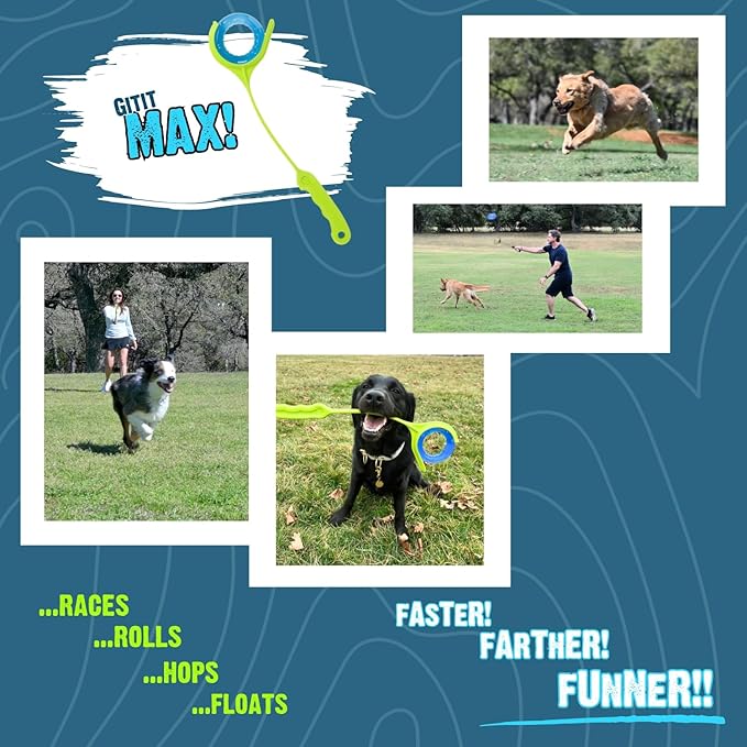 Gitit MAX! Replacement Ring - Designed for Speed and Slobberless Fetch Fun (for use with MAX! Launcher)