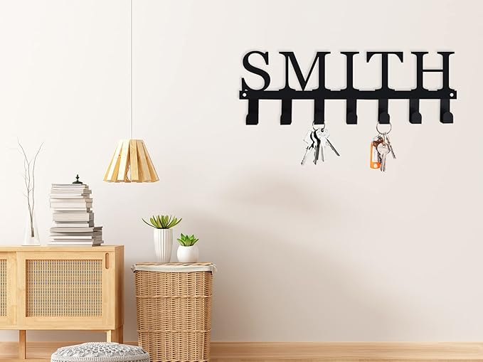 Custom Key Rack with Name, Personalized Name Key Rack, Key Holder for Wall, Personalized Name Hook, Coat Hook, Backpack Hook, Towel Hook, Key Hooks for Wall, Key Hanger, Personalized Gifts