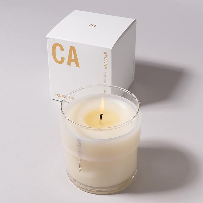 APOTHIA - The California Candle | The California Citrus & Exotic Flowers I Scented Candles with Premium Soy Wax Blend I 60 Hour Long Burning I 9 oz I Luxury Quality in Decorative Jar