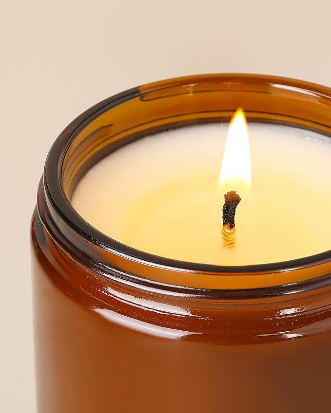 AOOVOO Balsam Cedar Candle - Large Pine Scented Soy Wax Aromatherapy Candle, 9 oz