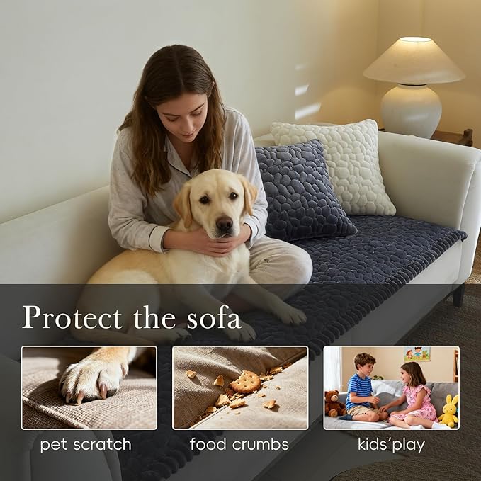 Couch Covers for 3 Cushion Couch Sofa Pet Friendly,Non-Slip Sofa Cover Washable