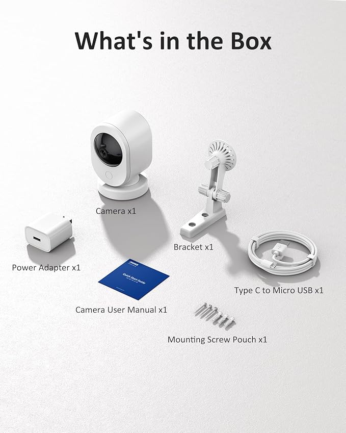 ANNKE 3.5K Pan-Tilt 360 Indoor Security Camera 2.4& 5GHz WiFi Cam, 6MP Pet/Dog/Baby Camera with Phone app,Two-Way Audio, Smart Human Detection, Works with Alexa,Night Vision,No Monthly Fee