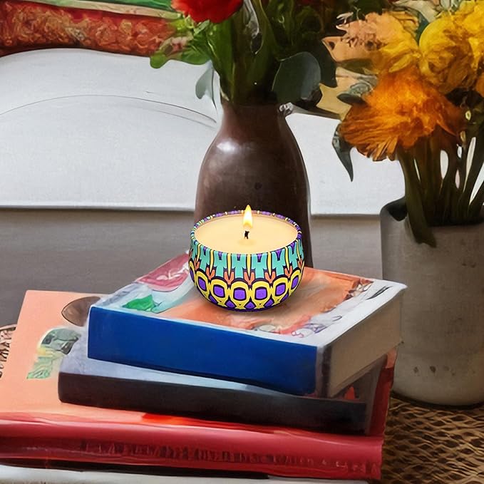 Scented Candles Gift Set, 12 Pack Candles for Home Scented, 300 Hour Long Lasting Soy Candle, Birthday Gifts for Women, Aromatherapy Candle for Stress Relief, Relaxation, Bath, Yoga