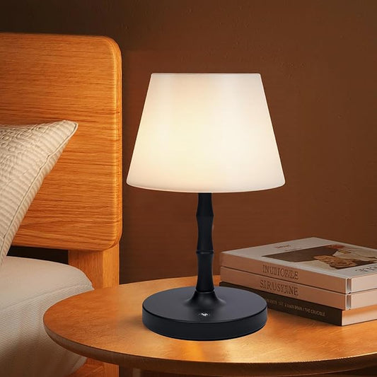 Waterproof Rechargeable Battery Driven Light, Suitable for Offices, bedrooms, Children's Sleep, courtyards, Camping, Restaurants and Other Places, LED Night Light (Black)