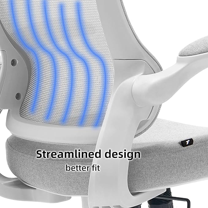 TT Airflex V2 Mesh Ergonomic Super Soft Wide Cushion Office Computer Desk Chair Adjustable Arms (Ashy Grey)