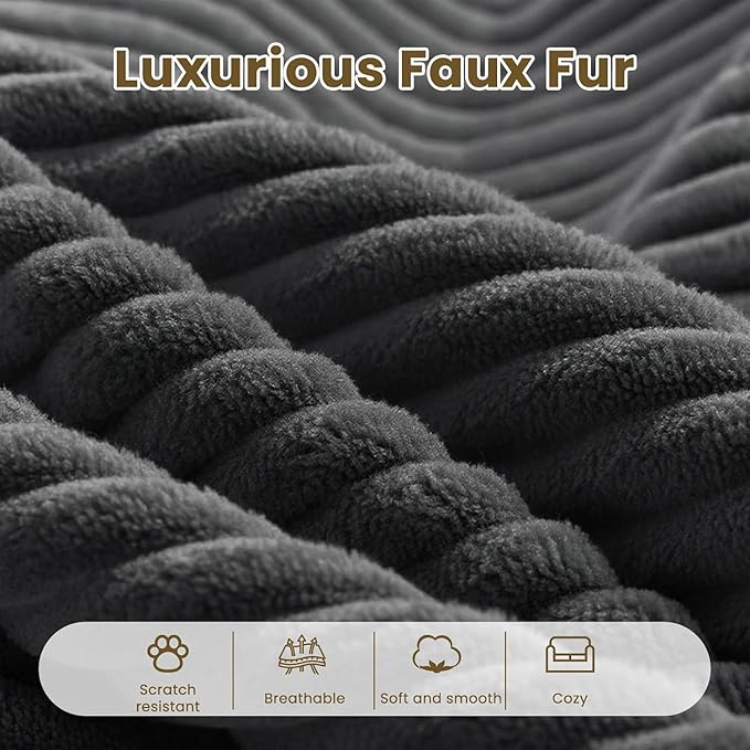 Oversize 131” Boneless Couch for Living Room, Comfort L Shaped Cloud Couch Sectional, Extra Deep Seats Corduroy Modular Sectional Sofa No Assembly,Grey