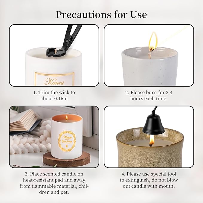 Scented Candle, 9oz Soy Candles, Pine and Cypress Scented White Candles for Women & Men, Long-Lasting Aromatherapy Jar Candle Wax for Home, Bathroom, Non Toxic Candle Gift (Ceramic Cube Cup)