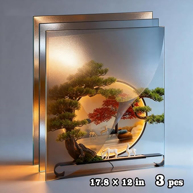 3 PCS Wall Mirror Tiles, Upgrade Shatterproof Self-Adhesive Full Length Mirror for Bedroom, Bathroom, Home Gym - Frameless Acrylic Tiles for Home Decor 17.8'' x 12''