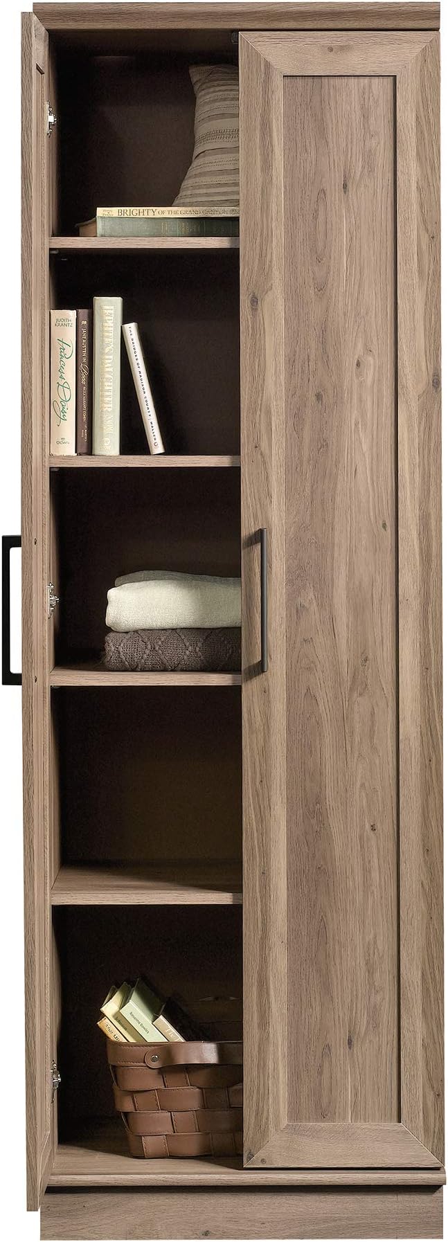 Sauder HomePlus Storage Cabinet/ pantry cabinets, Salt Oak finish
