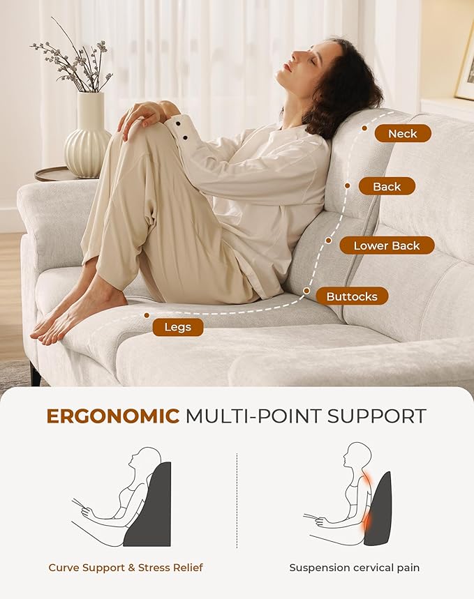 88.97" L Shaped Sectional Couches for Living Room, Deep Seat Sofa with Big Storage Ottoman & 8”Cushion, Comfy 2-Seater Chenille Loveseat, Convertible Armrest, Removable Cover for Small Space(Beige)