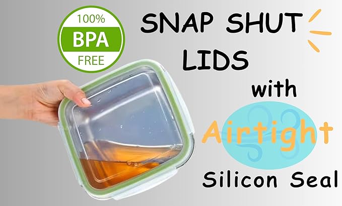 Set of 3 Stainless Steel Sandwich Containers - Food Grade Metal Base with a BPA Free Leakproof & Airtight Silicone Seal Lid. Great for Sandwiches, Snacks, Meal Prep & Food Storage