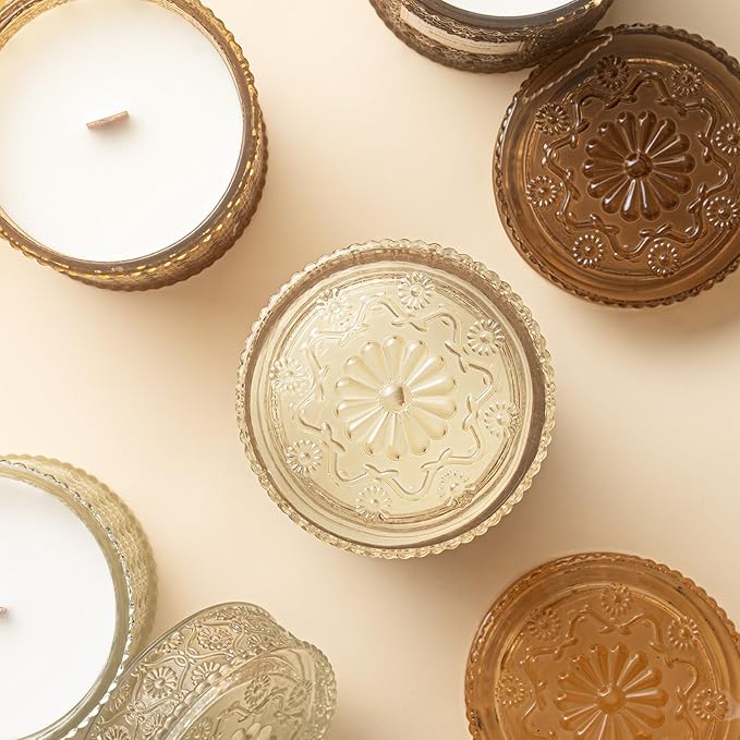 LA JOLIE MUSE Vanilla Bomb Candle| Vanilla, Lemon Zest & Patchouli |19 oz Large Wooden Wick | Natural Soy Wax | 90 Hours Clean Burn | Gift-Ready for Hosts | Seasonal Home Décor