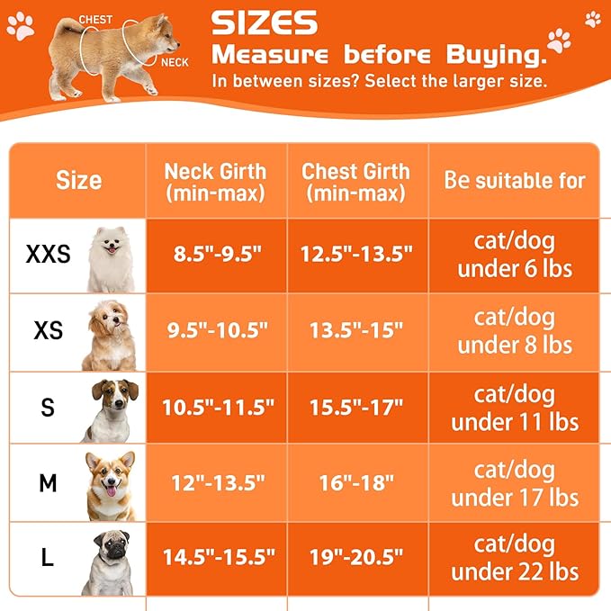 Soft Mesh Dog Harness and Leash Set, No Pull Puppy Harness and Leash Set, Reflective Step in Harness for Small Medium Dogs, Easy Walk Escape Proof Vest Harnesses (Orange, M)