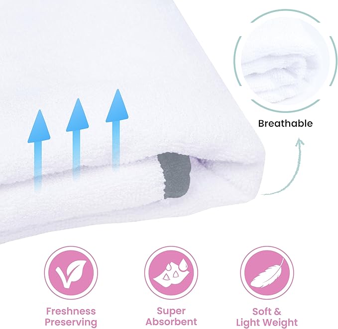 Zoane Creations 100% Fiber Hooded Baby Towels for Newborn – Ultra-Soft,Highly Absorbent, 500 GSM, 37 x 37 inches Perfect Cotton Baby Bath Towels Hooded for Newborns and Toddlers.