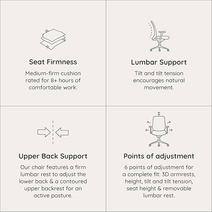 Branch Verve Chair - High Performance Executive Office Chair with Contoured Seat Back and Adjustable Lumbar Rest - High Density Foam Cushion with Aluminum Base - Up to 275 lbs - Coral