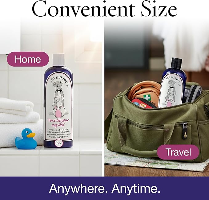 Jax N Daisy don t let Your dog Itch Lotion Itch Relief for Dogs 16oz Treatment and Skin Soother for Dogs With Itchiness dog Grooming Supplies Anti for