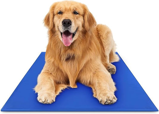 The Green Pet Shop Chillz Gel Mat, Extra Large - Pressure-Activated Cooling Pad for Pets Over 50 lbs - Non-Toxic, No Water or Refrigeration Needed - Ideal for Home, Travel & Crates