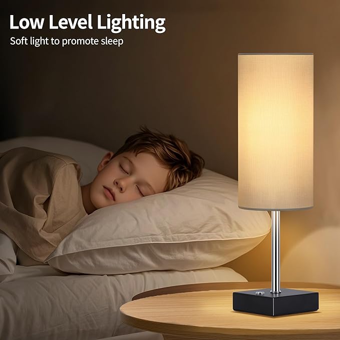 AVV Cordless Table Lamp with Dimmable, Rechargeable 3 Modes Battery Powered Bedside Lamp, Battery Operated Lamps for Night Stand, Touch Lamp for Bedroom, Living Room, Reading Room, 15 Inch White