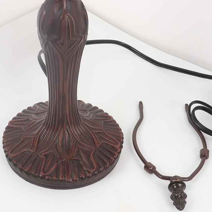 Bieye B11407 Antique Metal Table Lamp Base (Brown, 6" Wx19.5 H)