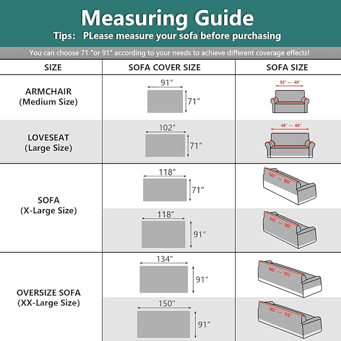 MYSKY HOME White Sofa Covers for 3 Cushion Couch Geometrical Sectional Sofa Couch Cover Living Room Sofa Throws Sofa Slipcovers for Pets, Kids (XXX-Large, 91" x 150", White)