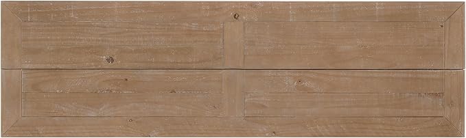 Martin Svensson Home Napa Solid Wood Pedestal Flip-Top Sofa Console Table, Driftwood