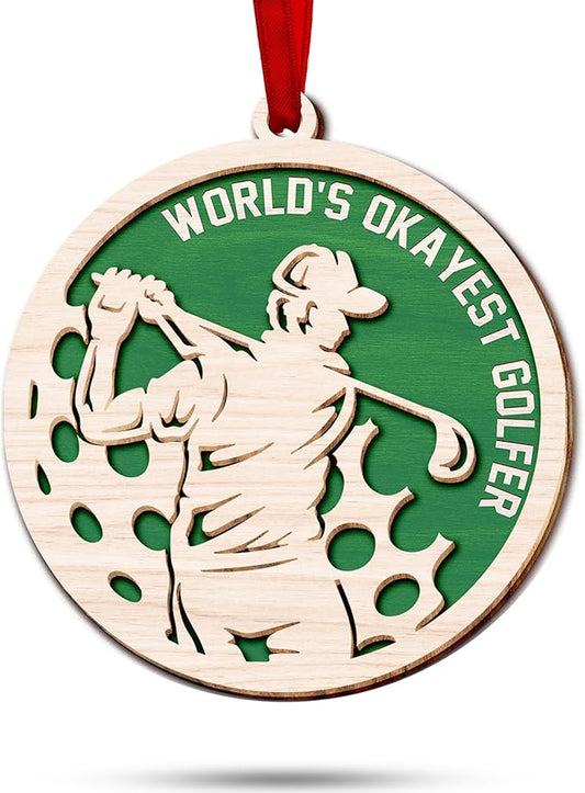 Golf Ornament - Ideal Golf Ornaments for Christmas Tree 2025, Ideas for Golfer, Men, Women, Funny Ornaments for Golfer - Ornament for Christmas Tree, Golf Club and Cart Decorations