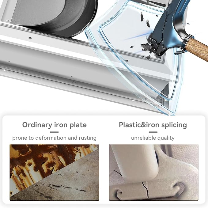 [Petoasis] Heavy Duty Aluminum Dog Door with Lock,3 Flap Insulated Doggie Doors with Installation Manual,Durable and Rust Resistant, Patent: USD1057087S, (Silvery White, Meduim for Wall)