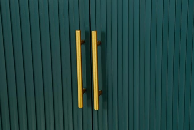 30 Inch Modern Console Table Sofa Table with 4 Doors and Metal Handles, Accent Buffet Sideboard Serving Storage Cabinet with Shelf for Living Room Kitchen