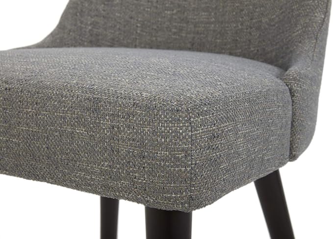 CHITA Mid-Century Modern Dining Chair, Upholstered Fabric Accent Chair,Set of 2, Fog