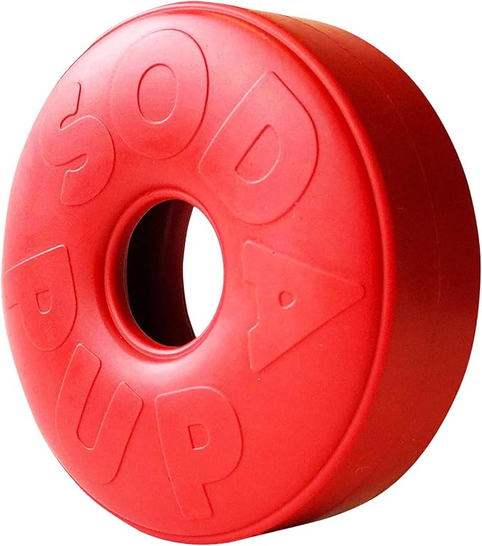 SodaPup Life Ring – Durable Dog Treat Dispenser & Chew Toy Made in USA from Non-Toxic, Pet Safe, Food Safe Natural Rubber Material for Mental Stimulation, Problem Chewing, Calming Nerves, & More